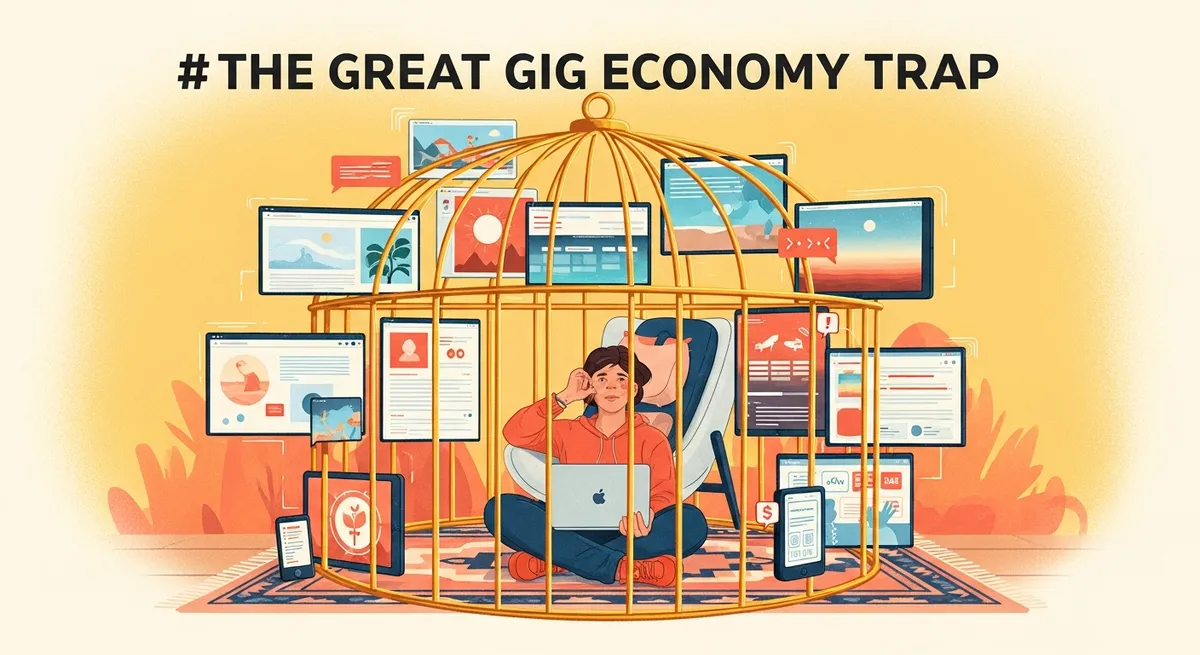 The Great Gig Economy Trap: Why That "Freedom" You Were Promised Is Keeping You Broke (and Exactly How to Fix It)